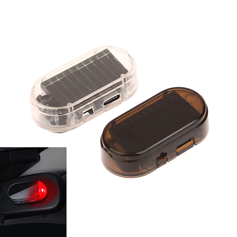 Solar Security Light - 1 قطعة LED أضواء وامضة سيارة