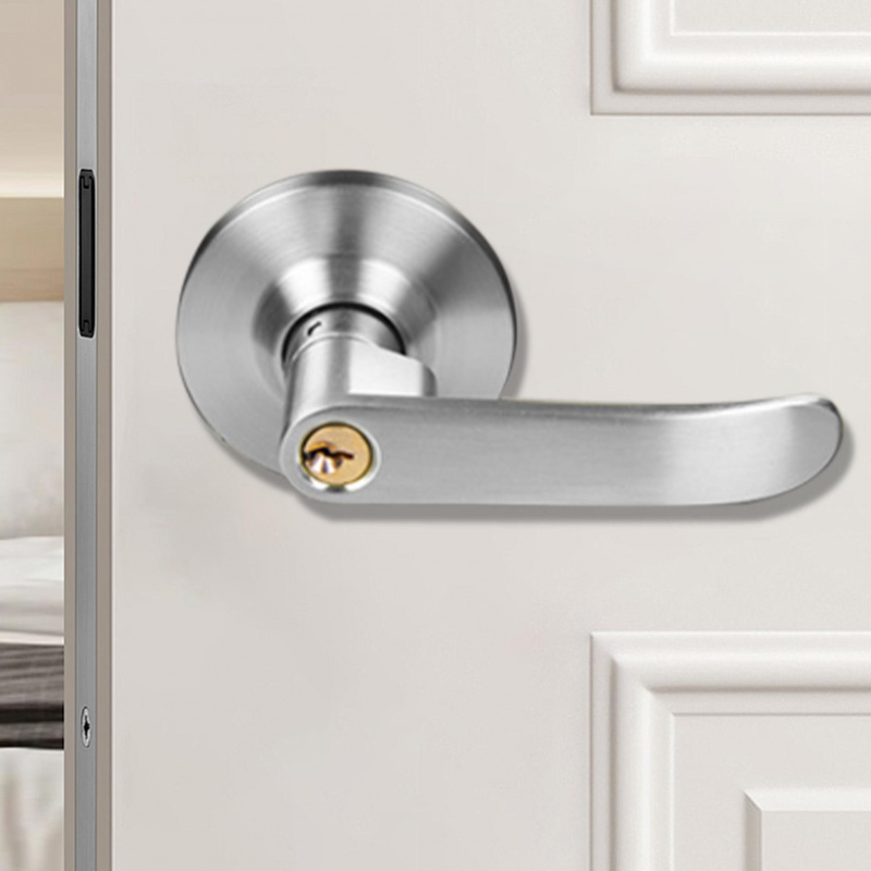Home Security Door Reinforcement Lock - قفل مقبض الباب مع 3 مفاتيح،