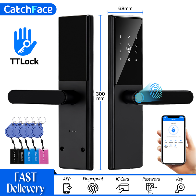 Home Security Door Reinforcement Lock - بلوتوث بصمة قفل الباب TTLock App