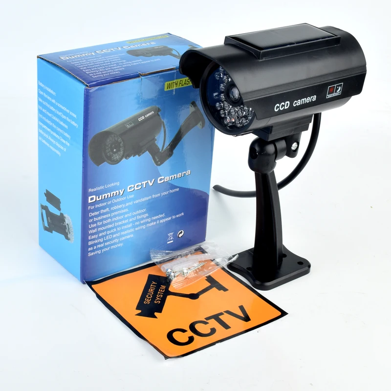 Solar Security Light - كاميرا أمنية وهمية تعمل بالطاقة الشمسية،