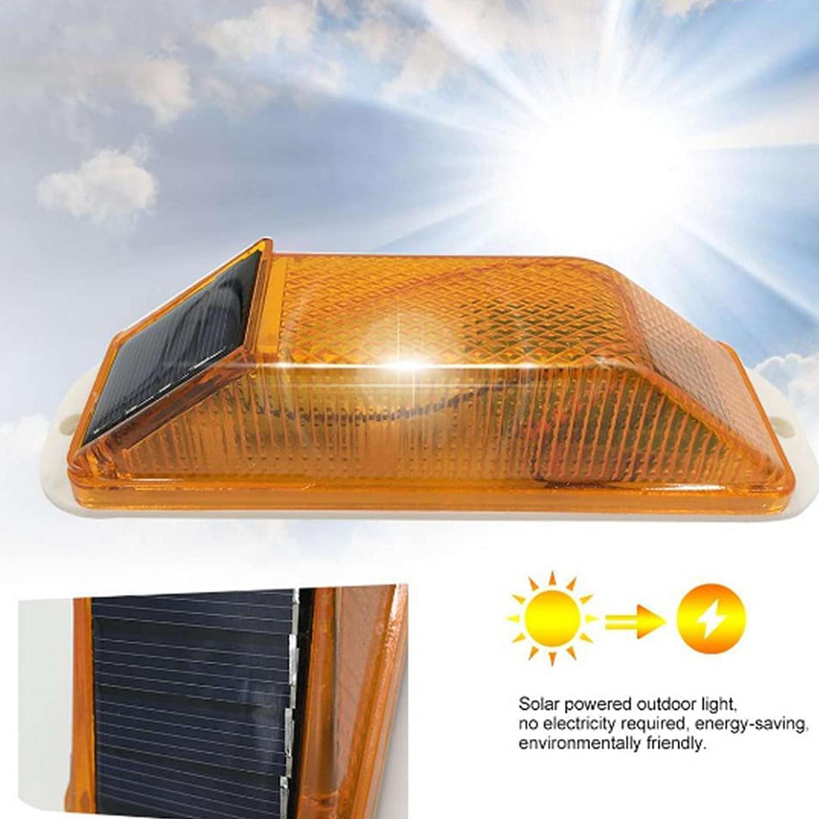 Solar Security Light - مصباح تحذير LED يعمل بالطاقة الشمسية،