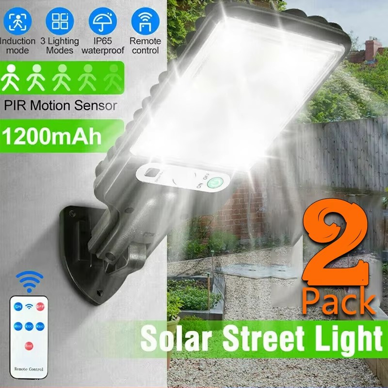 Solar Security Light - أضواء حديقة شمسية خارجية مع مستشعر