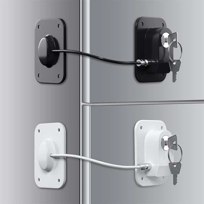 Home Security Door Reinforcement Lock - قفل أمان للباب والنافذة، قفل الثلاجة،