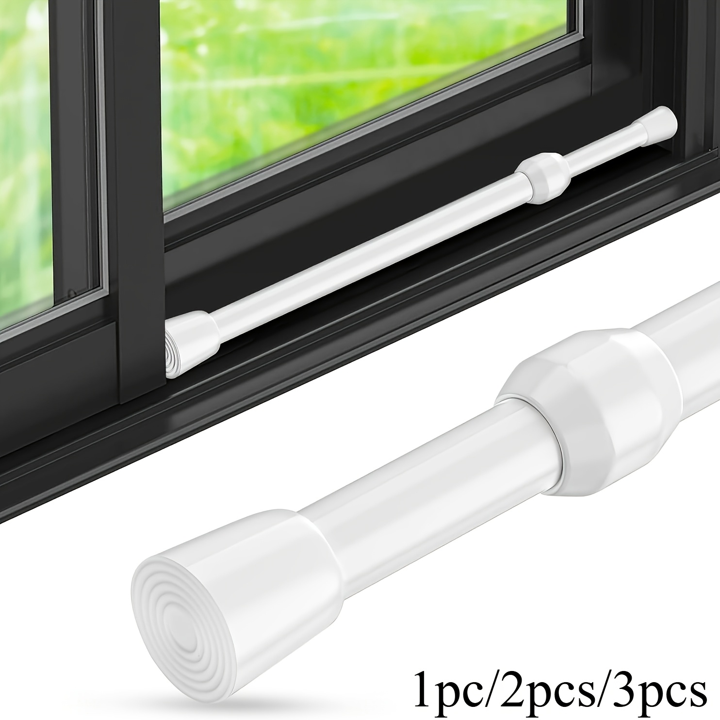 Home Security Door Reinforcement Lock - قضيب أمان قابل للتعديل من المعدن