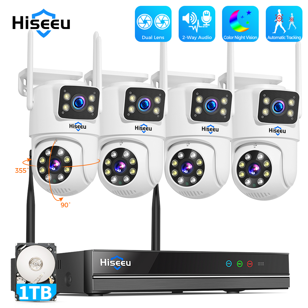Home Security And Monitoring - نظام كاميرات أمان Hiseeu بدقة 6