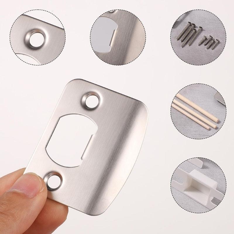 Home Security Door Reinforcement Lock - مجموعة ألواح ضربات الباب، مجموعة تعزيز