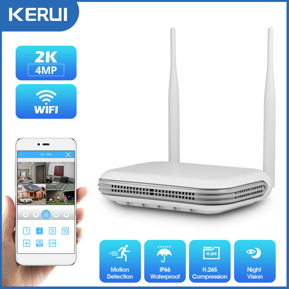 Home Security And Monitoring - كاميرا KERUI 2K 4MP خارجية عالية