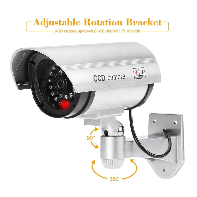 Home Security Features - كاميرا مراقبة مقلدة، للاستخدام الداخلي والخارجي
