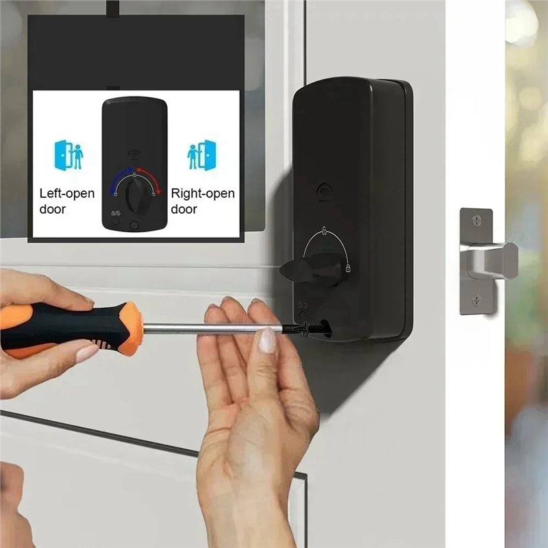 قفل باب ببصمة الإصبع B44C مع خ - مراجعة Home Security Features وسعره