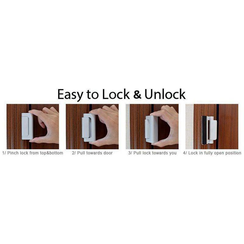 2X قفل أمان للباب المنزلي، قفل - مراجعة Home Security Door Reinforcement Lock وسعره