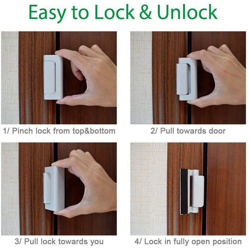2X قفل أمان للباب المنزلي، قفل - مراجعة Home Security Door Reinforcement Lock وسعره