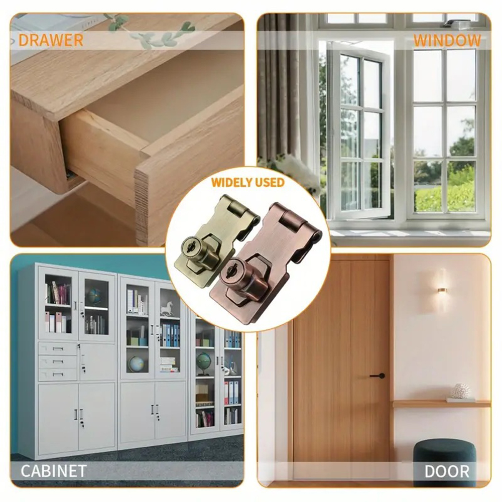 قفل غلق بمشبك عالي التحمل قفل  - مراجعة Home Security Door Reinforcement Lock وسعره