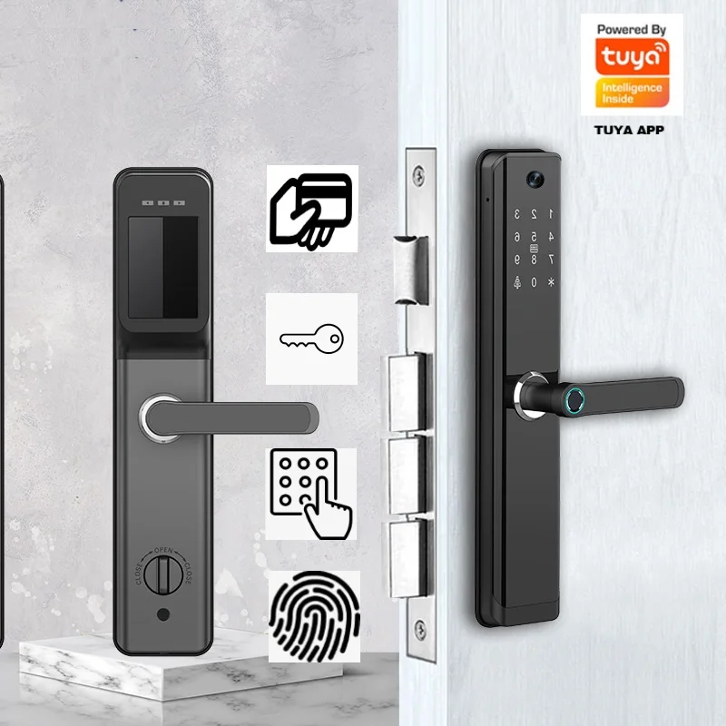 قفل باب ذكي للأمن المنزلي مع ش - مراجعة Home Security Features وسعره