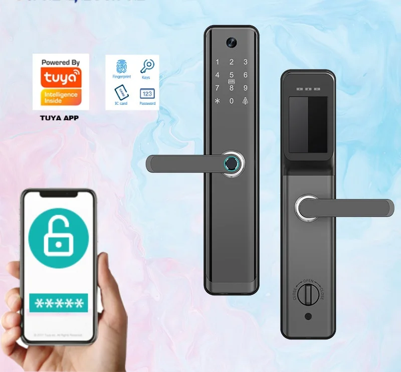 قفل باب ذكي للأمن المنزلي مع ش - مراجعة Home Security Features وسعره