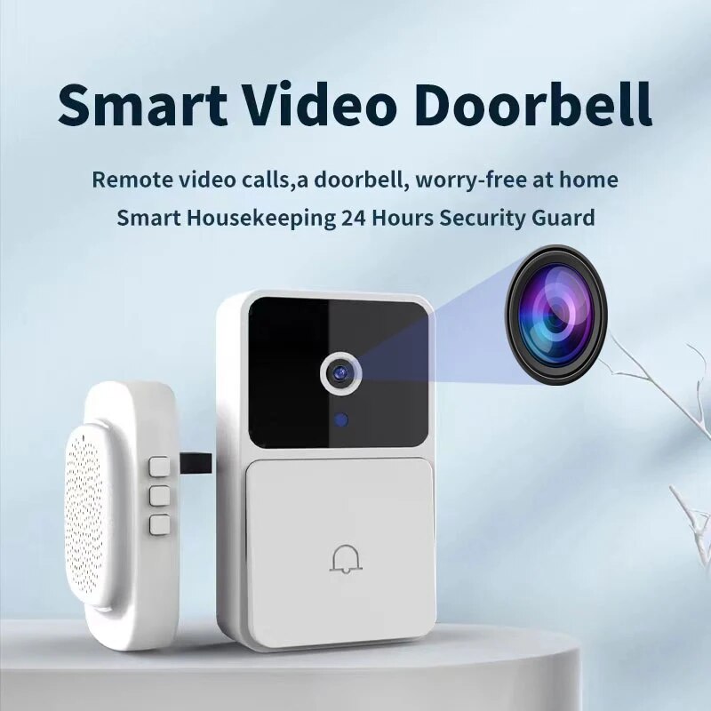 جرس باب فيديو واي فاي لاسلكي ل - مراجعة Home Security Features وسعره