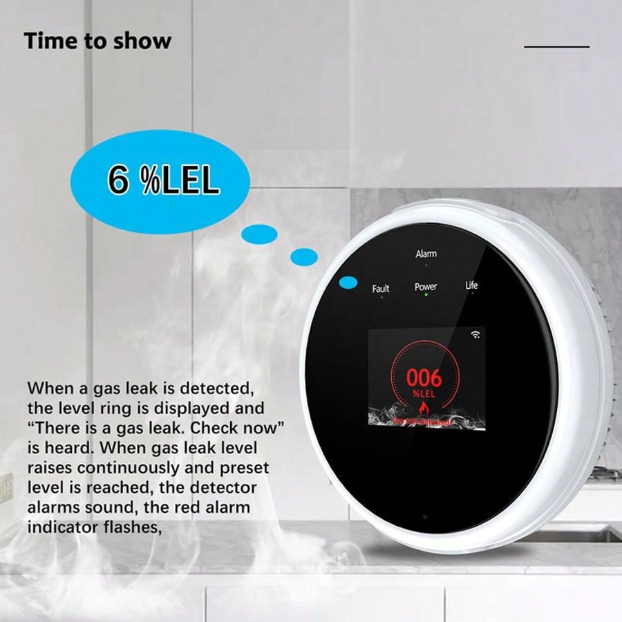 جهاز استشعار إنذار الغاز بتقني - مراجعة Home Security And Monitoring وسعره