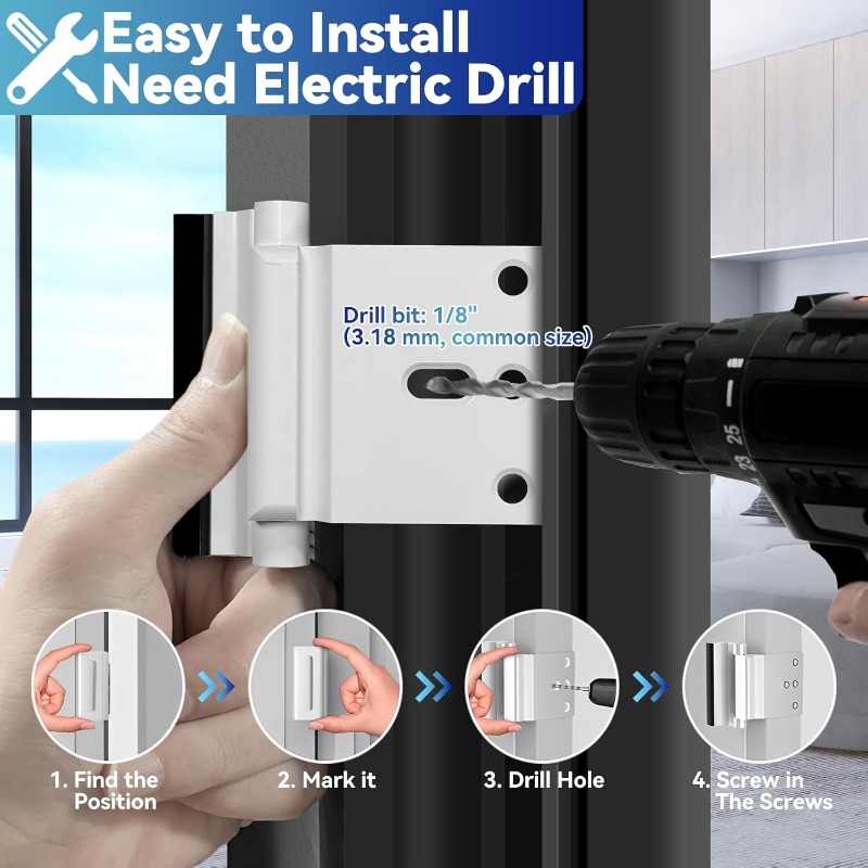 قفل تقوية للباب يمنع التسلل غي - مراجعة Home Security Door Reinforcement Lock وسعره