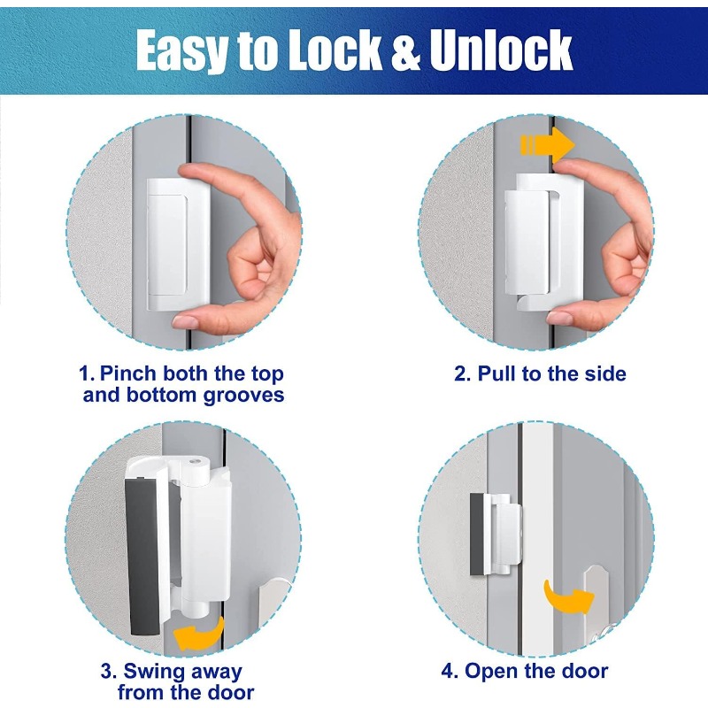 قفل تقوية للباب يمنع التسلل غي - مراجعة Home Security Door Reinforcement Lock وسعره