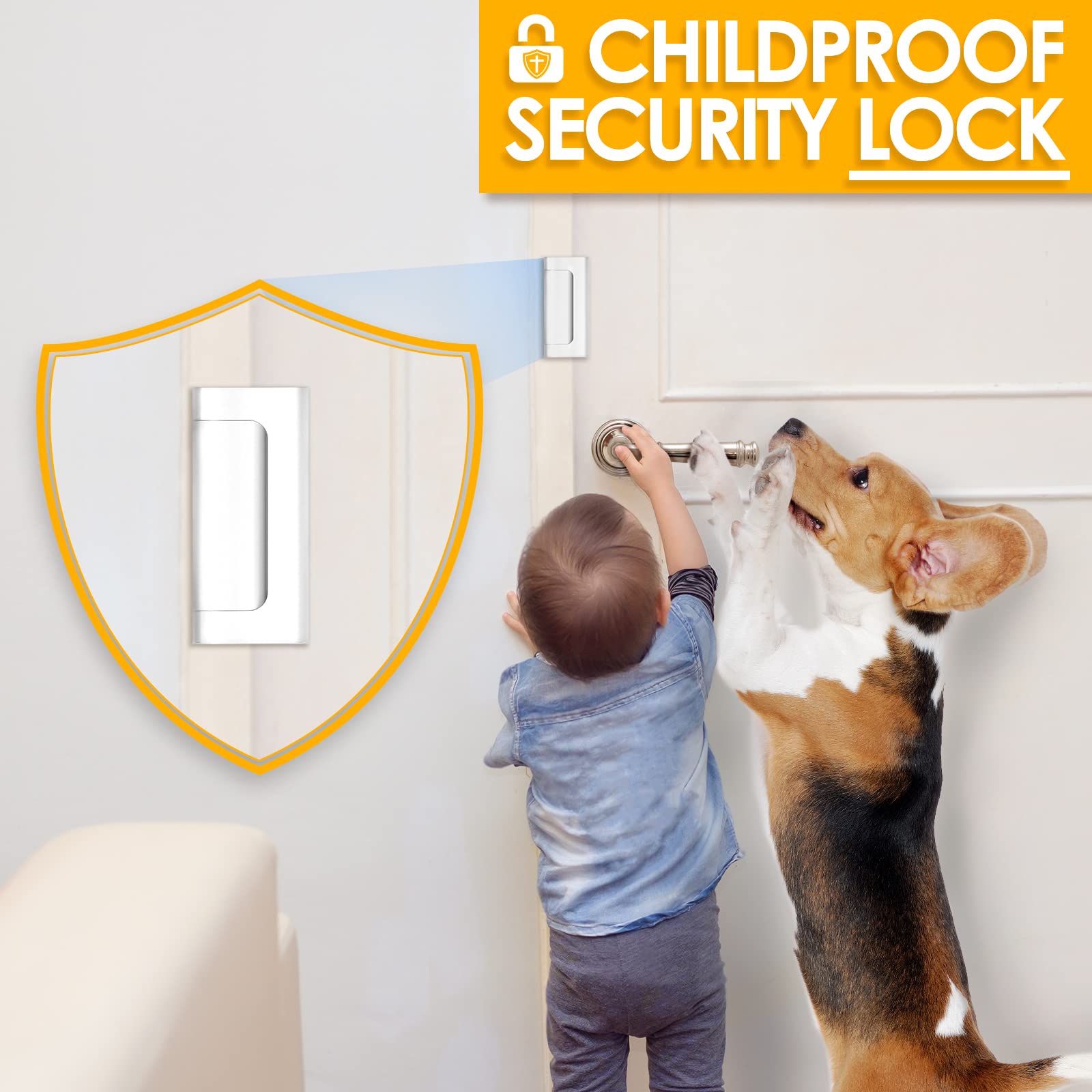 قفل باب أمان منزلي جديد من سبا - مراجعة Home Security Door Reinforcement Lock وسعره