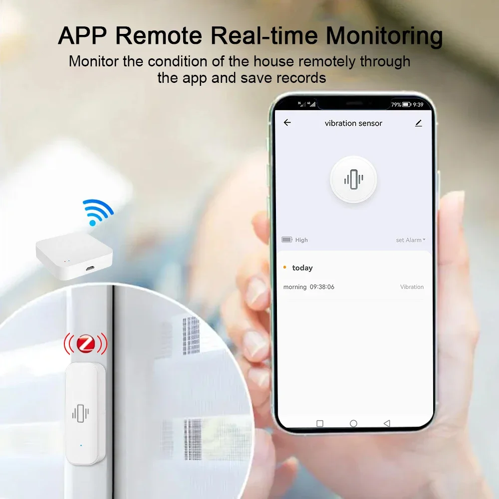 مستشعر اهتزاز ذكي Tuya لأمن ال - مراجعة Home Security And Monitoring وسعره