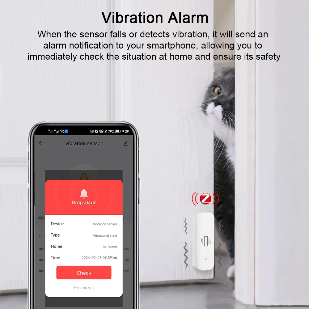 مستشعر اهتزاز ذكي Tuya لأمن ال - مراجعة Home Security And Monitoring وسعره