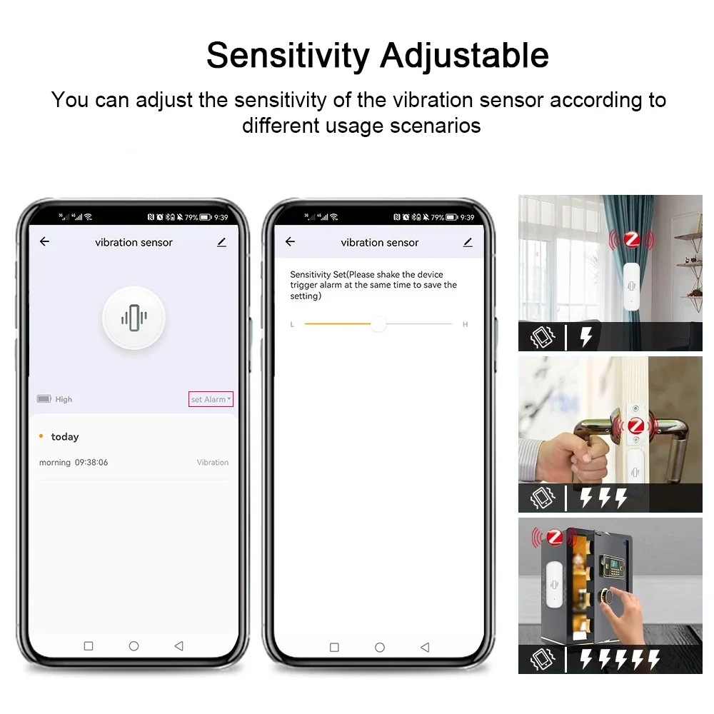 مستشعر اهتزاز ذكي Tuya لأمن ال - مراجعة Home Security And Monitoring وسعره