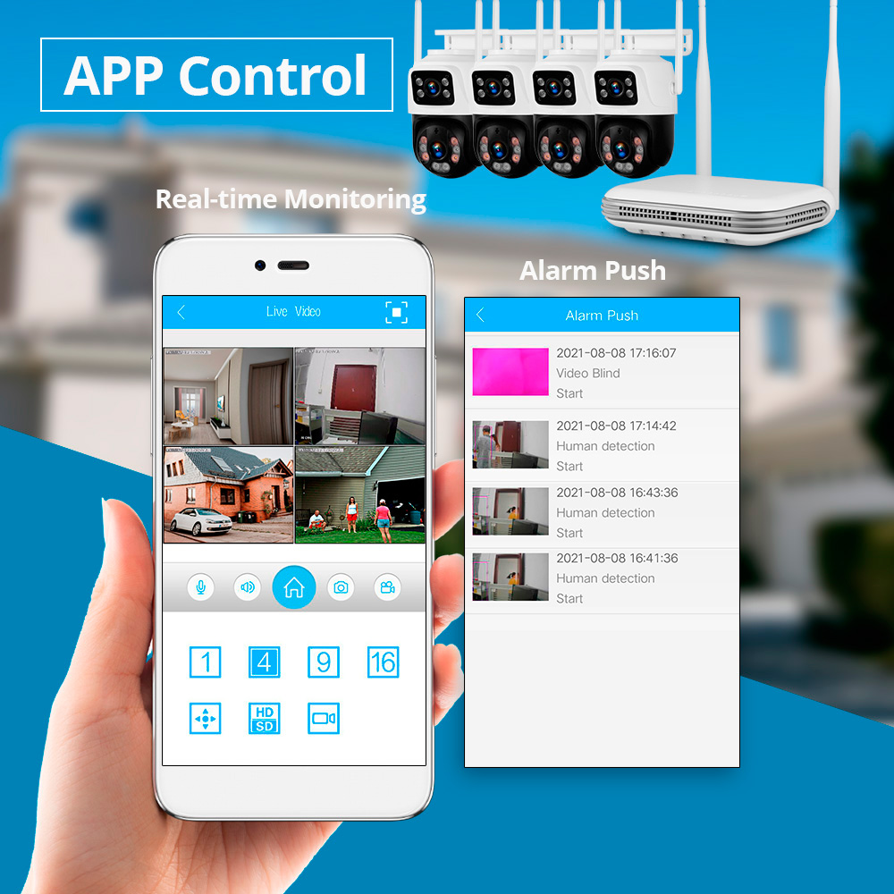 كاميرا KERUI 2K 4MP خارجية عال - مراجعة Home Security And Monitoring وسعره