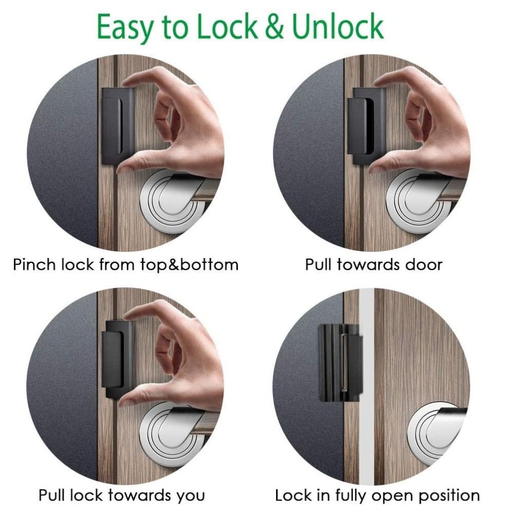 قفل تقوية للأبواب من سبائك الأ - مراجعة Home Security Door Reinforcement Lock وسعره